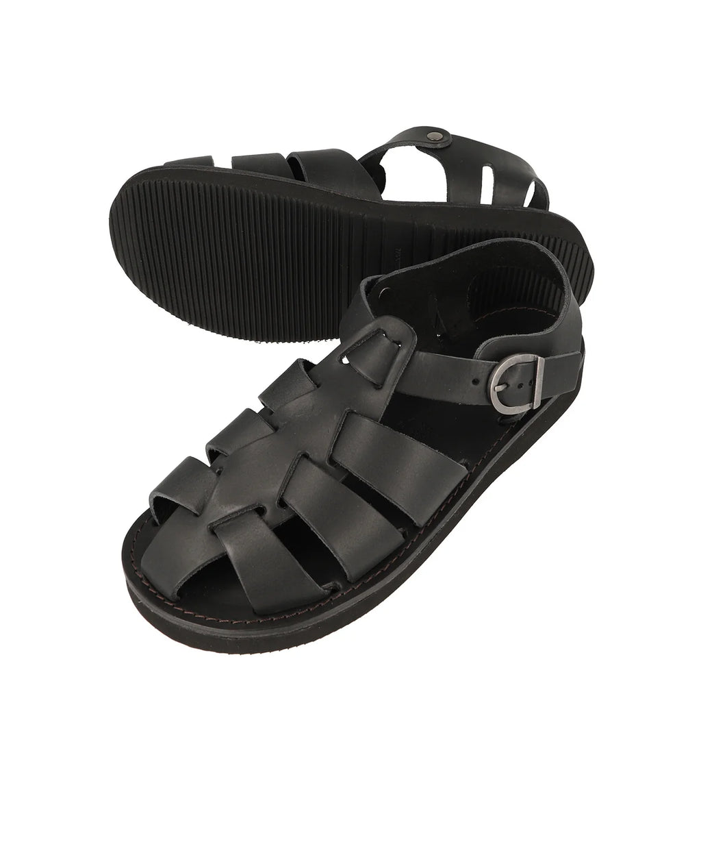 ORGANIC HANDLOOM - Pre-Order: Gurkha in Oiled Pull-Up Leather - Black - Tempo