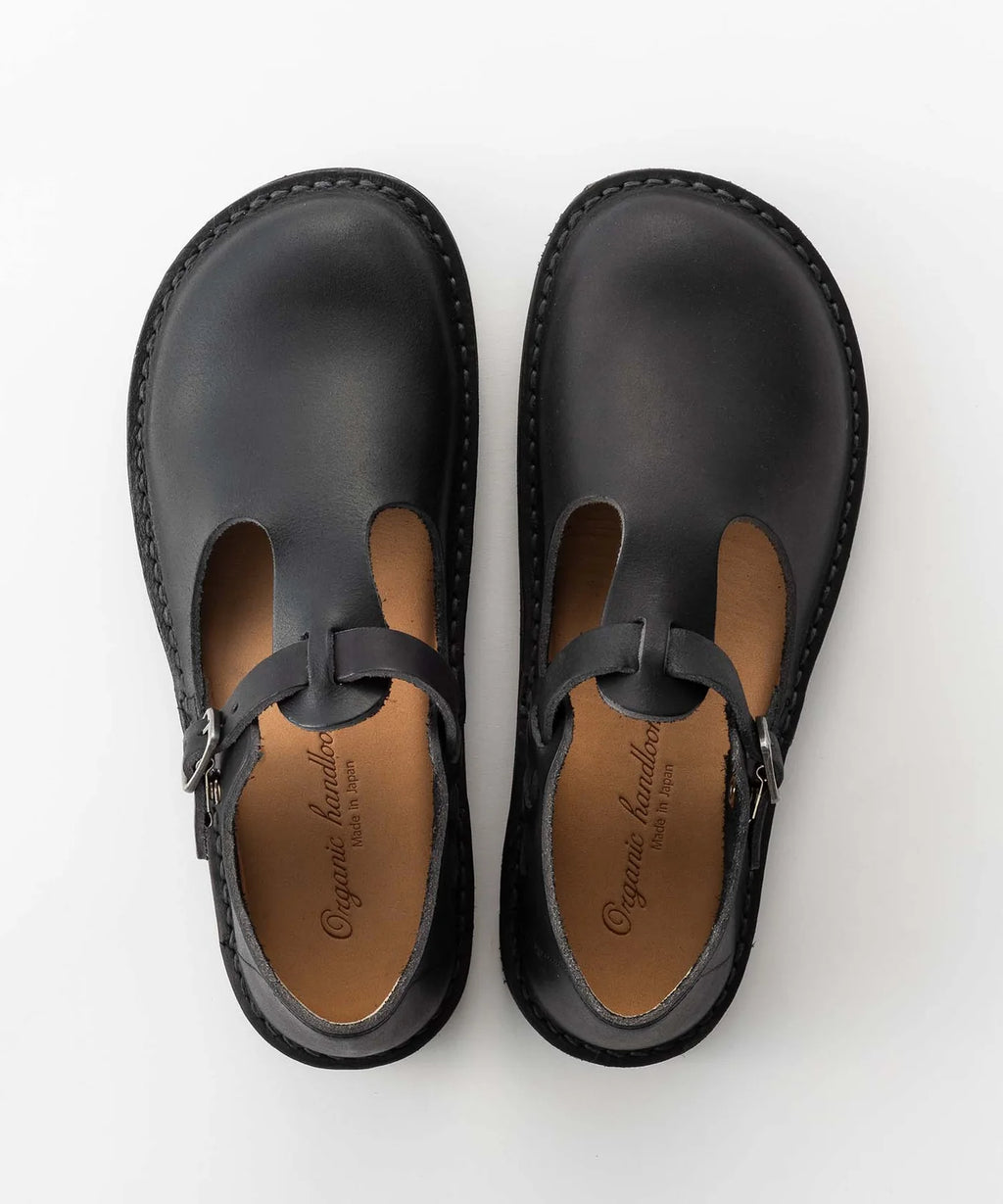 ORGANIC HANDLOOM - Pre-Order: Guna in Oiled Pull-Up Leather - Black - Tempo