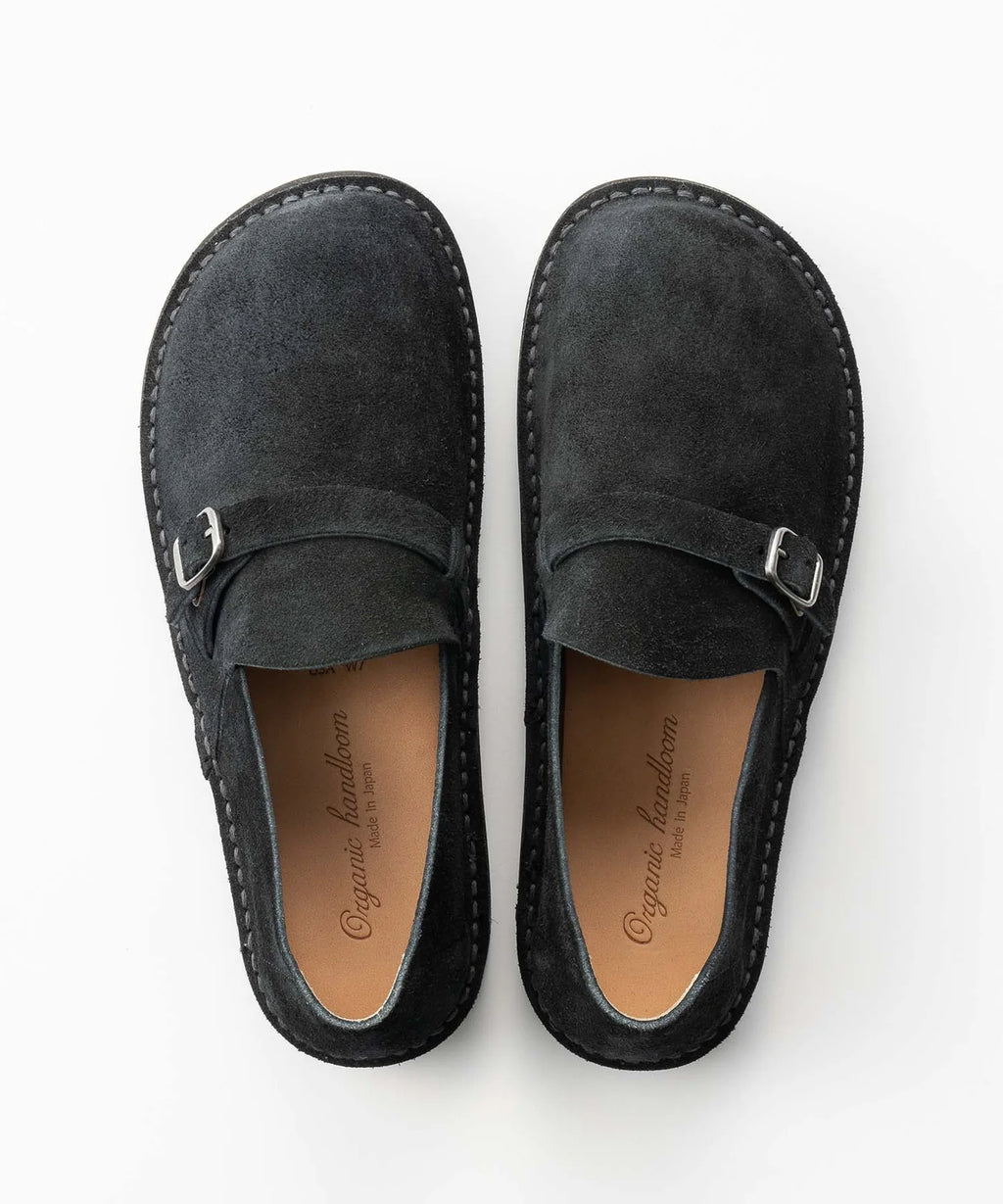 ORGANIC HANDLOOM - Bengal in Oiled Pull-Up Leather - Black Suede - Tempo