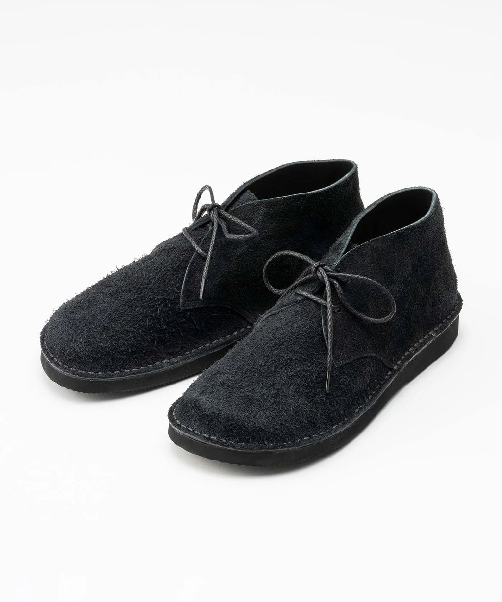 Ives in Black Velour Cowhide