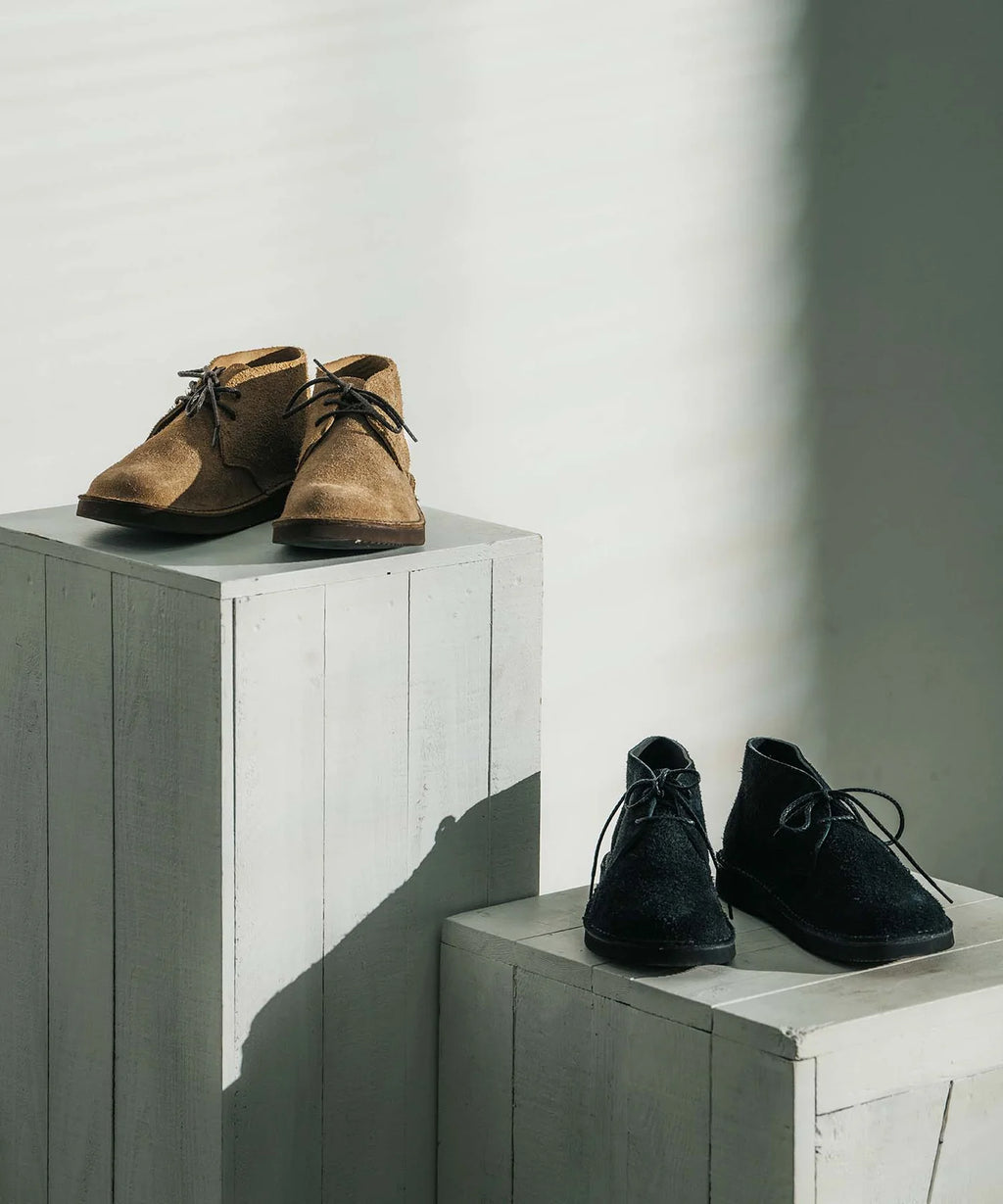 Ives in New Taupe Velour Cowhide