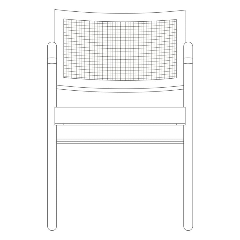 Office Chair V Leg by Pierre Jeanneret & Chandigarh Collective - Tempo