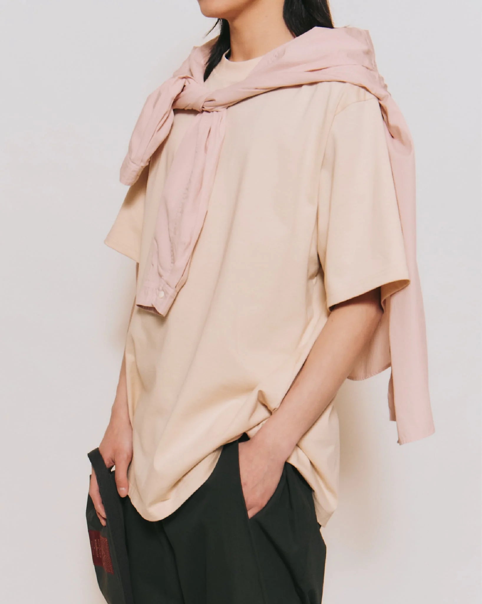 Crew Neck T Organic Twin Jersey | Hazel - Tempo