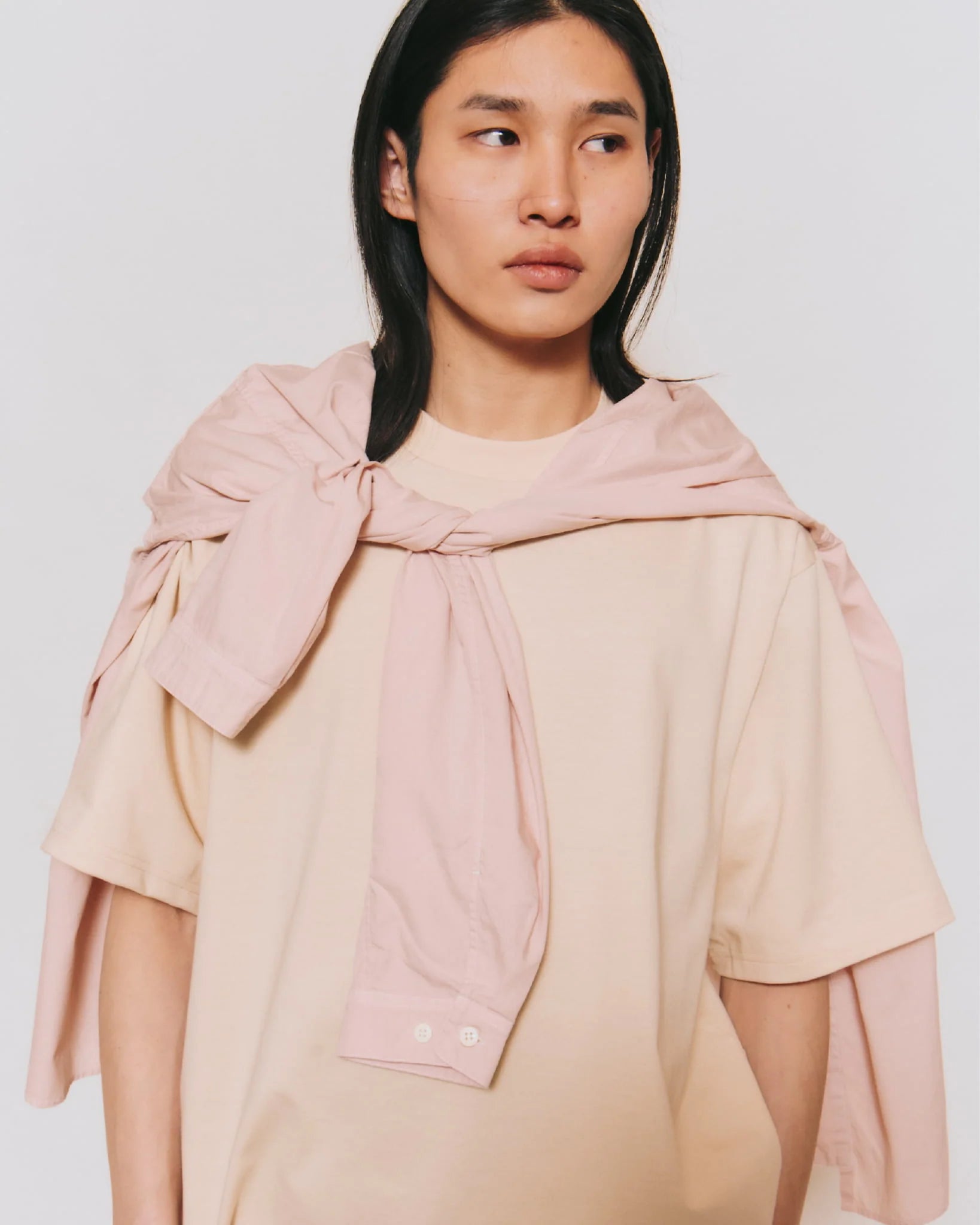 Crew Neck T Organic Twin Jersey | Hazel - Tempo