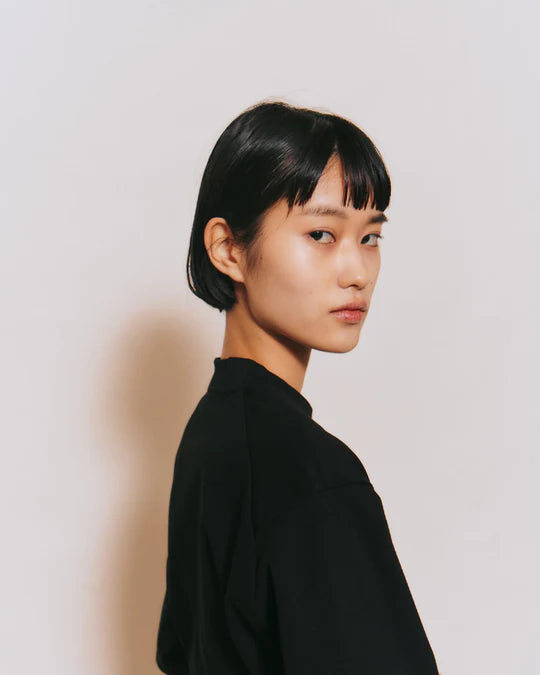 Crew Neck T Organic Twin Jersey | Black - Tempo