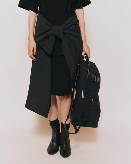 Crew Neck T Organic Twin Jersey | Black - Tempo