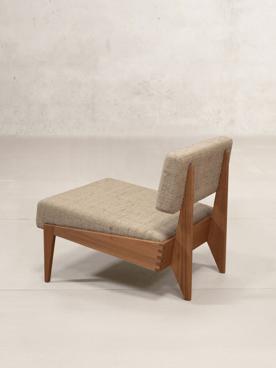 x+l 11 Lounge Chair (Silk 'Sivan' Fabric)