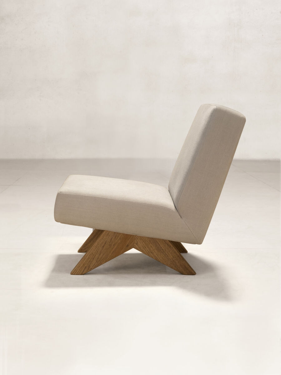 Chaise sans accoudoirs rembourrée / Revêtement Zanav 