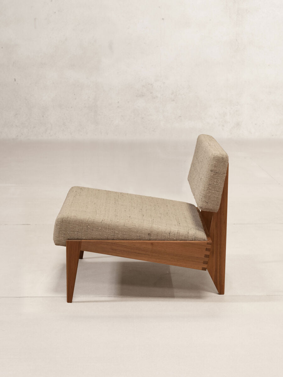 x+l 11 Lounge Chair (Silk 'Sivan' Fabric)