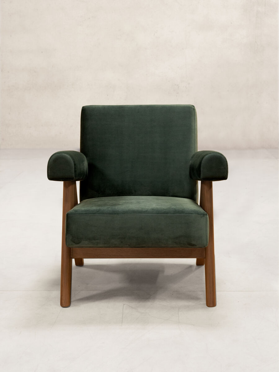 PHANTOM HANDS - Upholstered Easy Armchair/ Velvet Upholstery - Tempo