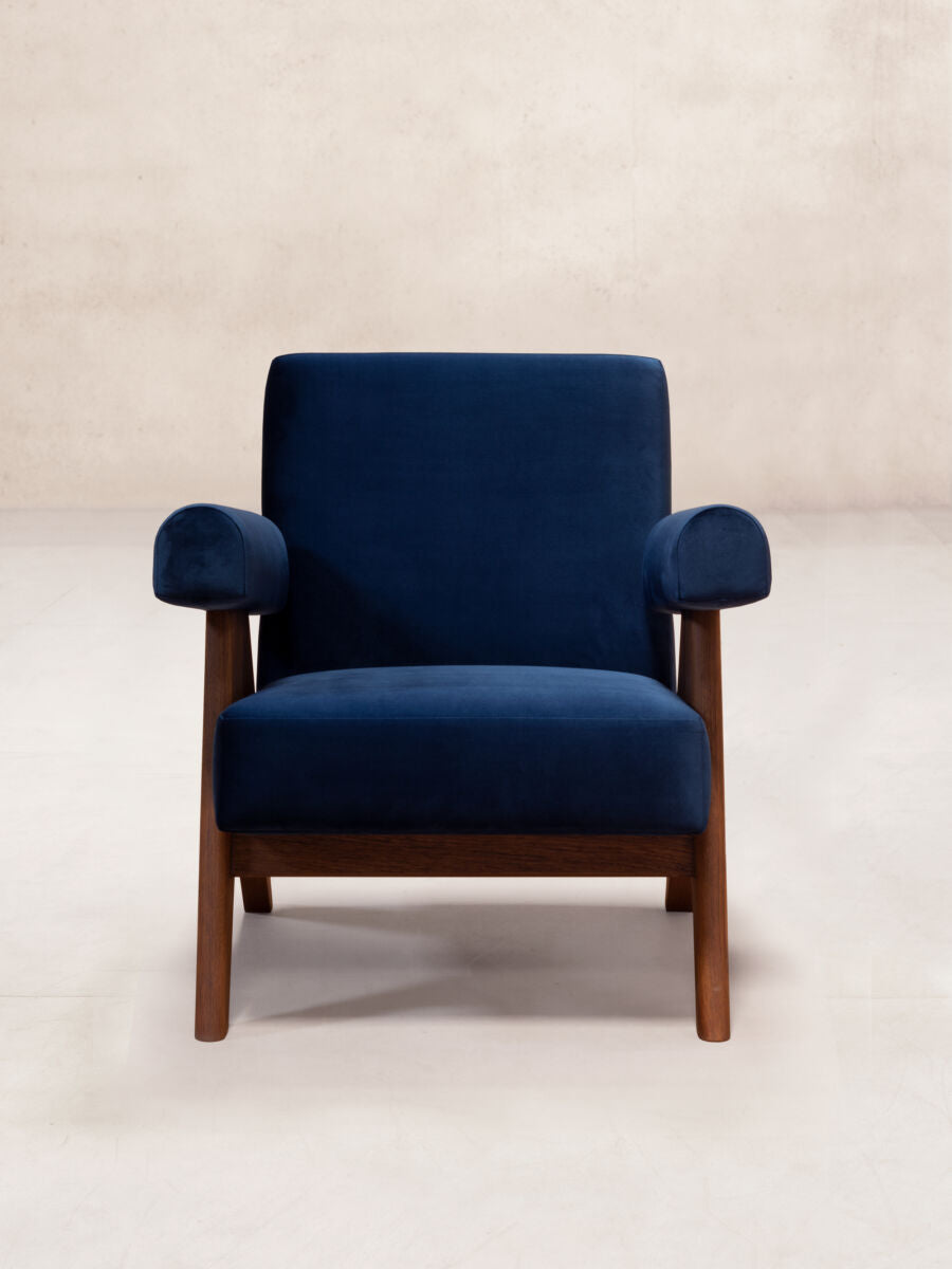 PHANTOM HANDS - Upholstered Easy Armchair/ Velvet Upholstery - Tempo