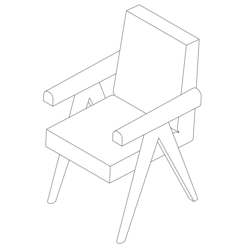 PHANTOM HANDS - Upholstered Office Chair/ Velvet Upholstery - Tempo