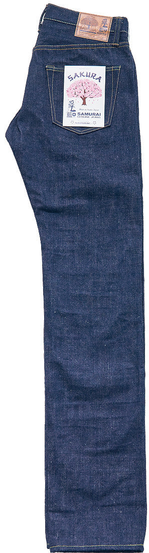 SAMURAI - Pre-Order: 18oz AI+ SAKURA CHERRY-BLOSSOM DYED SELVEDGE DENIM - REGULAR STRAIGHT S500AX-SAKURA - Tempo