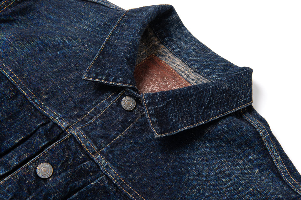 STUDIO D'ARTISAN - GL3 15oz. Selvedge Denim Type II Jacket - Distressed - Tempo