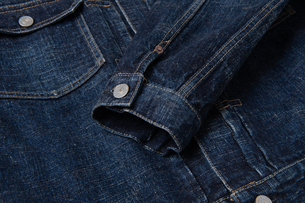STUDIO D'ARTISAN - GL3 15oz. Selvedge Denim Type II Jacket - Distressed - Tempo