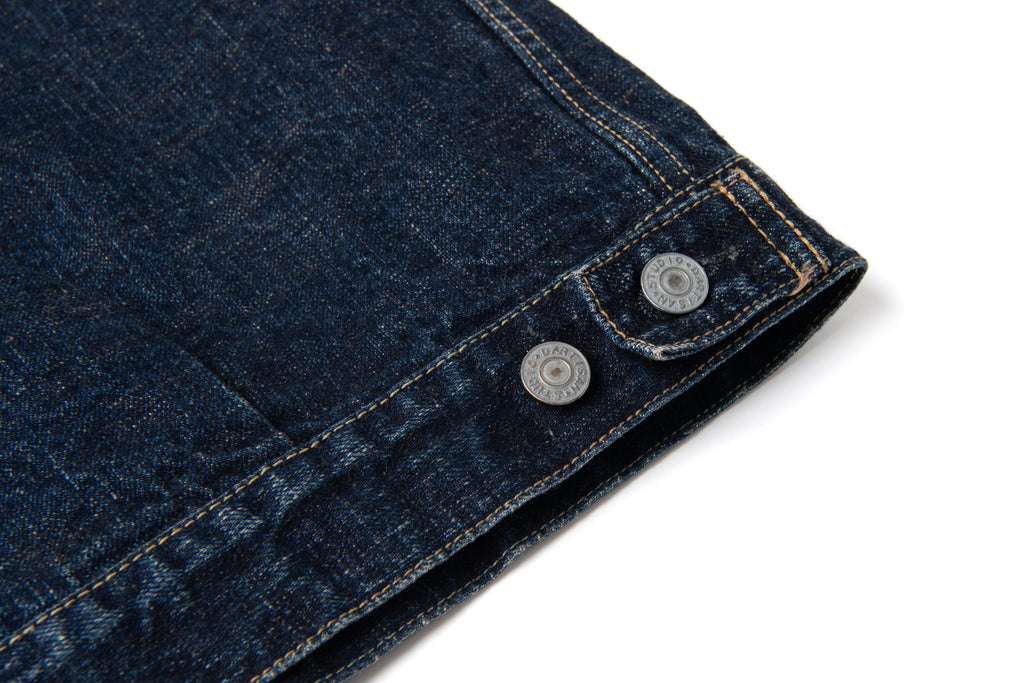 STUDIO D'ARTISAN - GL3 15oz. Selvedge Denim Type II Jacket - Distressed - Tempo
