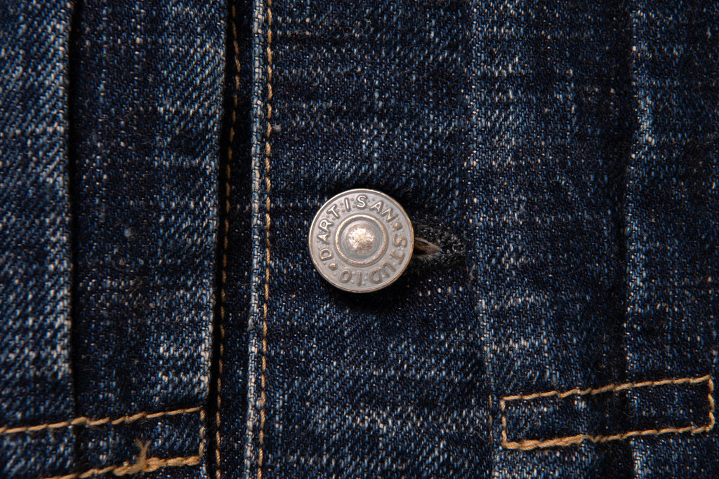 STUDIO D'ARTISAN - GL3 15oz. Selvedge Denim Type II Jacket - Distressed - Tempo