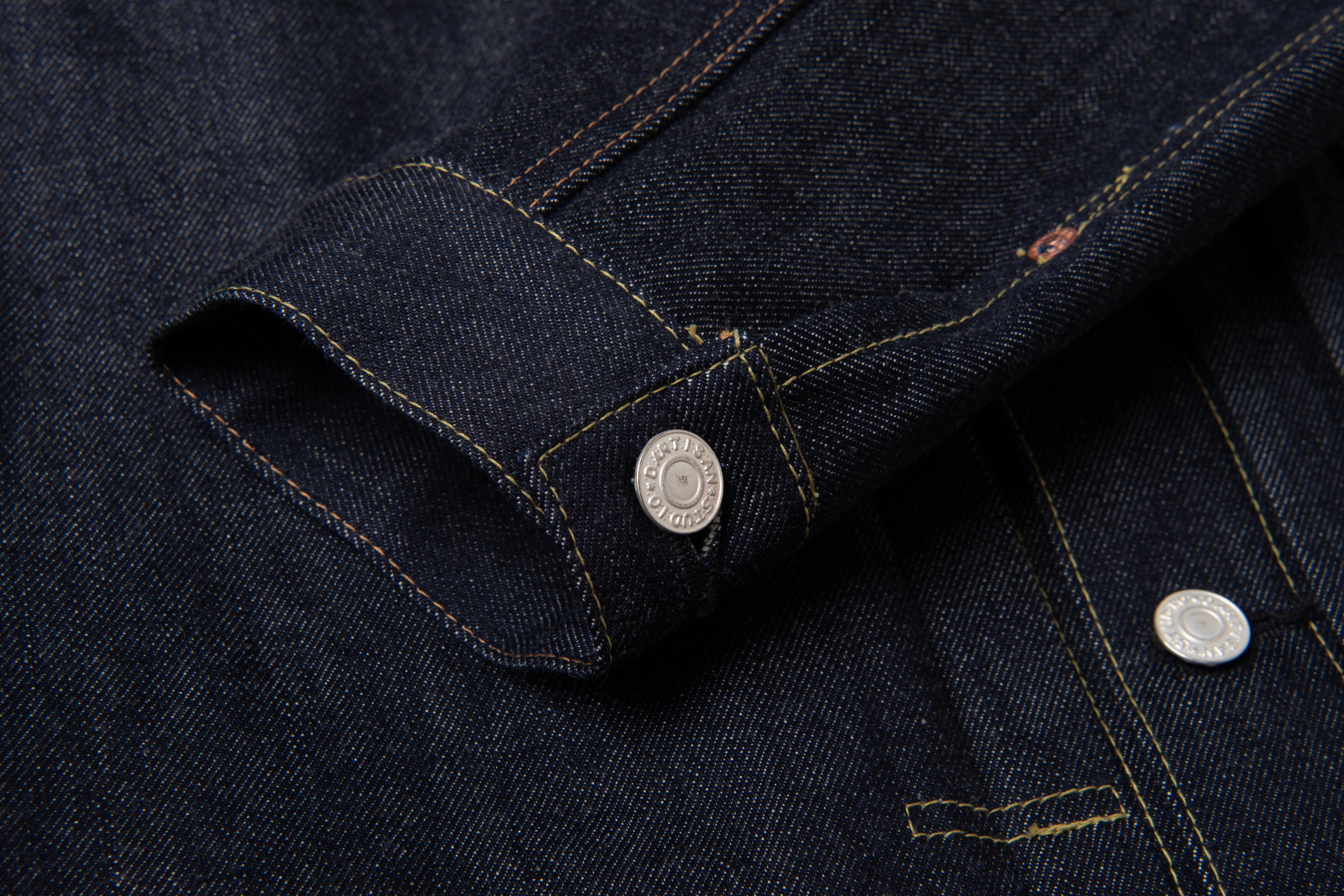 STUDIO D'ARTISAN - PRE-ORDER - ISHIKAWADAI 1st TYPE 13.5OZ ZELVEDGE DENIM JACKET 1940S SD-4111 - Tempo