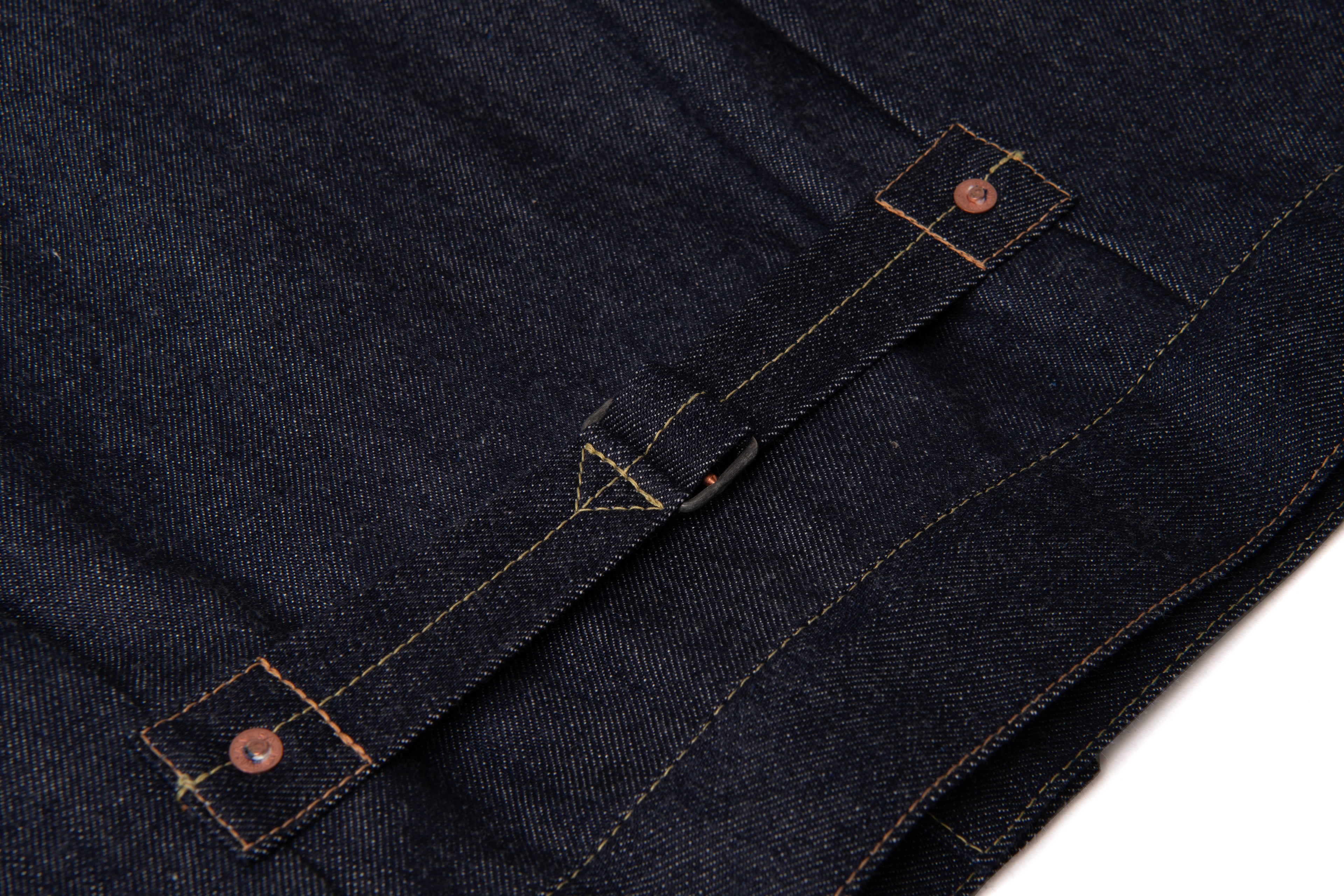 STUDIO D'ARTISAN - PRE-ORDER - ISHIKAWADAI 1st TYPE 13.5OZ ZELVEDGE DENIM JACKET 1940S SD-4111 - Tempo