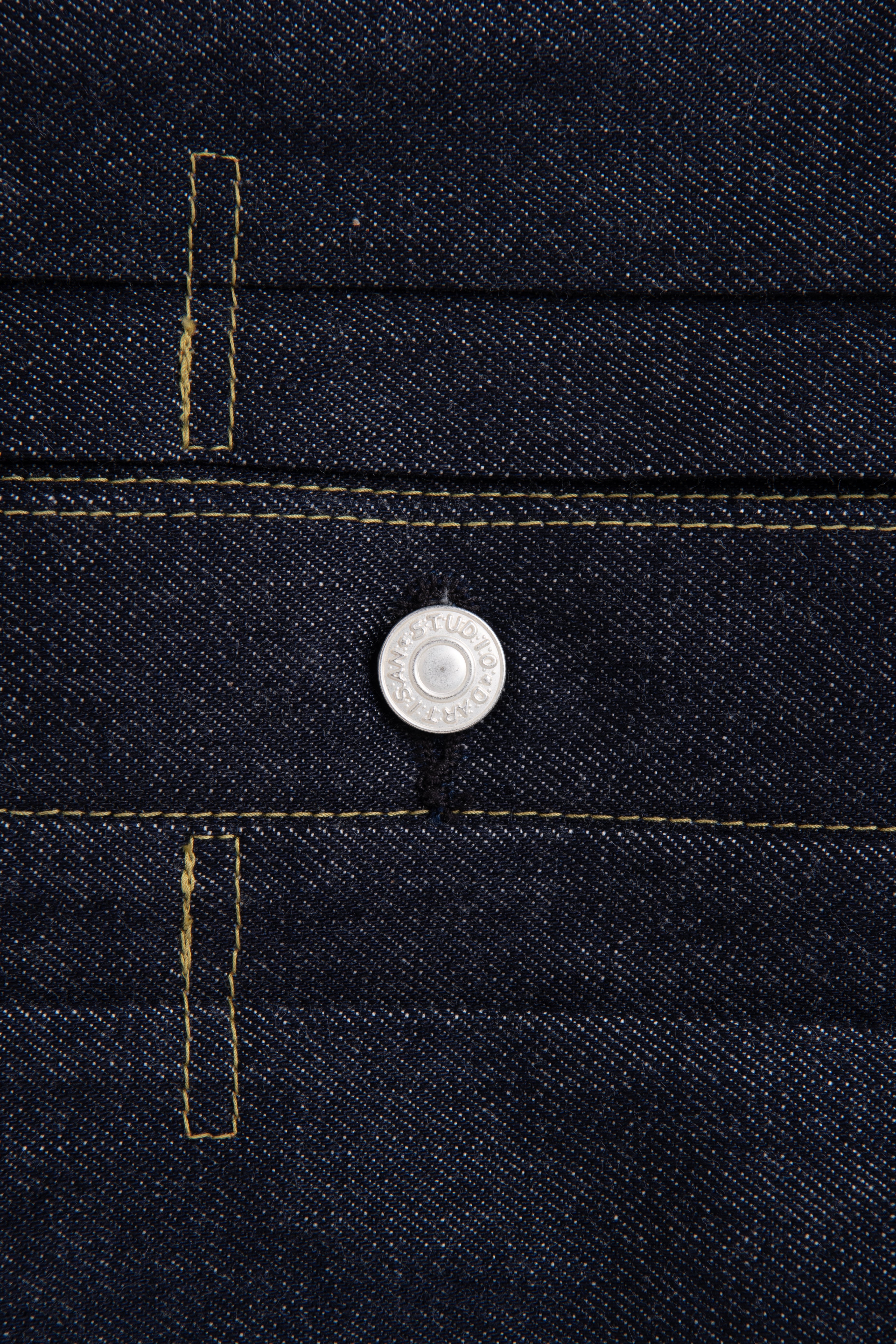 STUDIO D'ARTISAN - PRE-ORDER - ISHIKAWADAI 1st TYPE 13.5OZ ZELVEDGE DENIM JACKET 1940S SD-4111 - Tempo