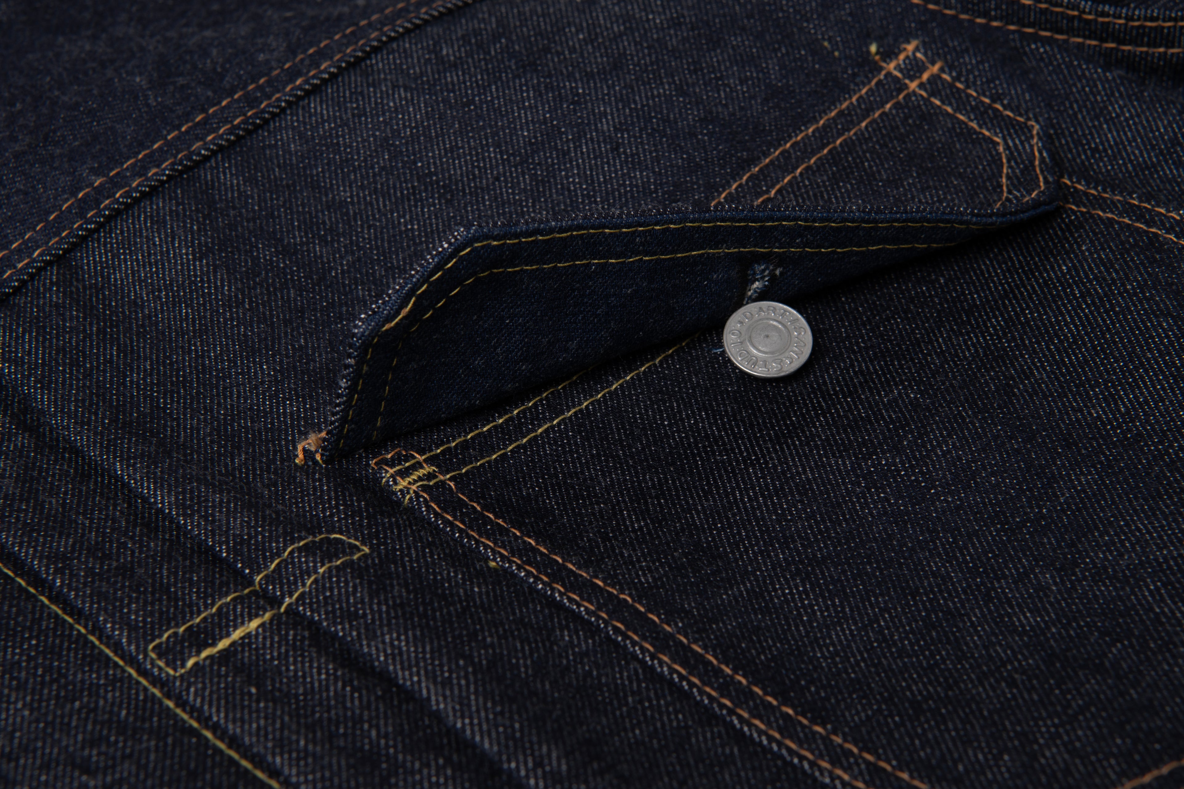 STUDIO D'ARTISAN - PRE-ORDER - ISHIKAWADAI 2nd TYPE 13.5OZ SELVEDGE DENIM JACKET 1950S SD-4112 - Tempo