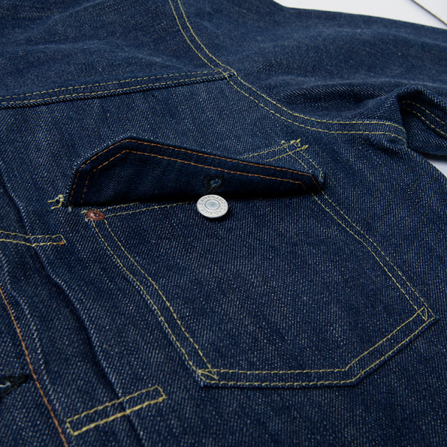 D01 "The Origin"Natural Indigo Type I 15oz Selvedge Denim Jacket - OW - Tempo