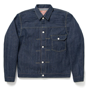 D01 "The Origin"Natural Indigo Type I 15oz Selvedge Denim Jacket - OW - Tempo