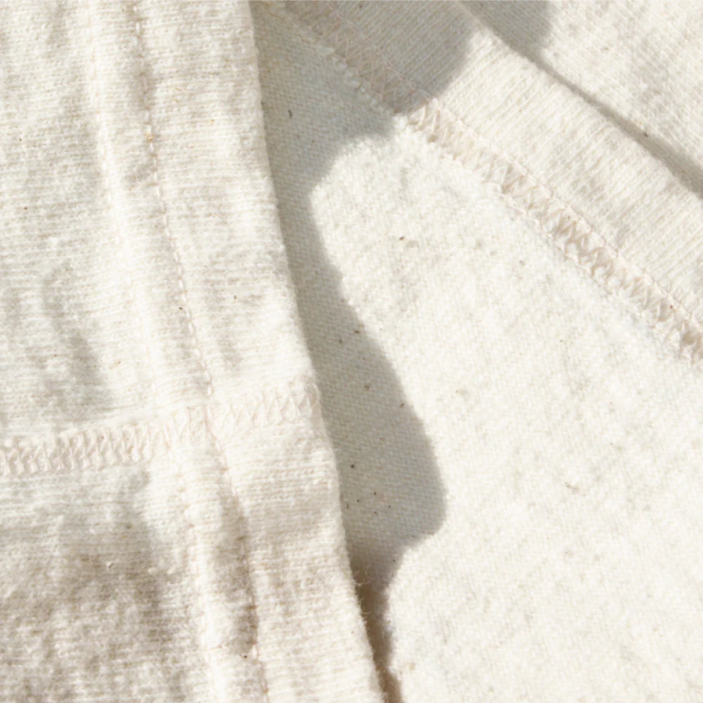 16oz Japanese Organic Cotton Pocket Tee Ecru Un-Dyed - Tempo