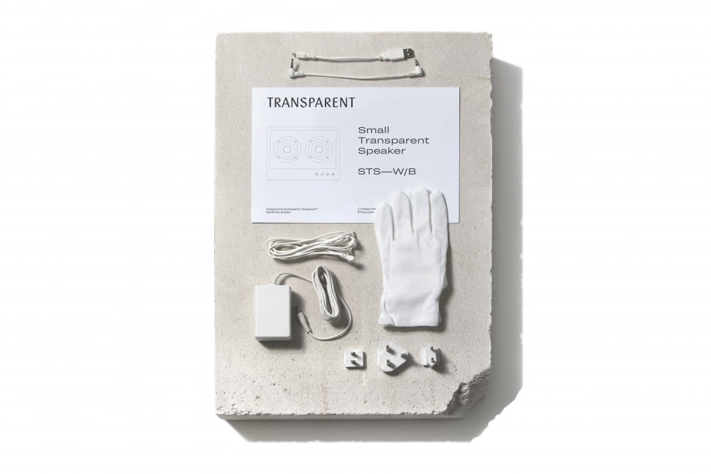 TRANSPARENT - Small Transparent Speaker (Bluetooth) White - Tempo