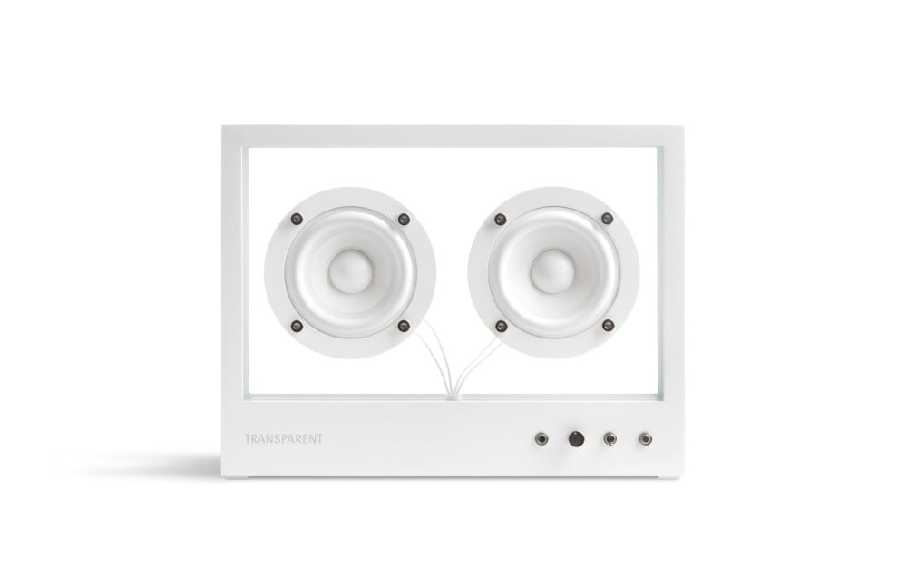 TRANSPARENT - Small Transparent Speaker (Bluetooth) White - Tempo