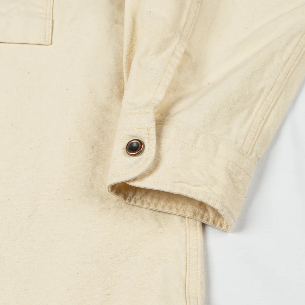 SEUVAS - Kurashiki Hampu 8oz Natural Canvas Raglan Shirt - Tempo
