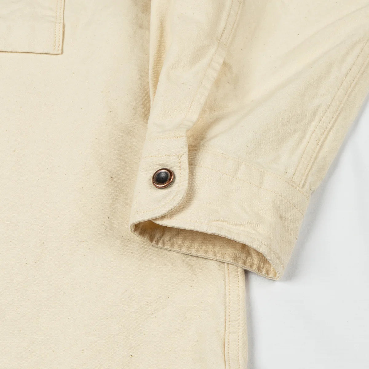 SEUVAS - Kurashiki Hampu 8oz Natural Canvas Raglan Shirt - Tempo