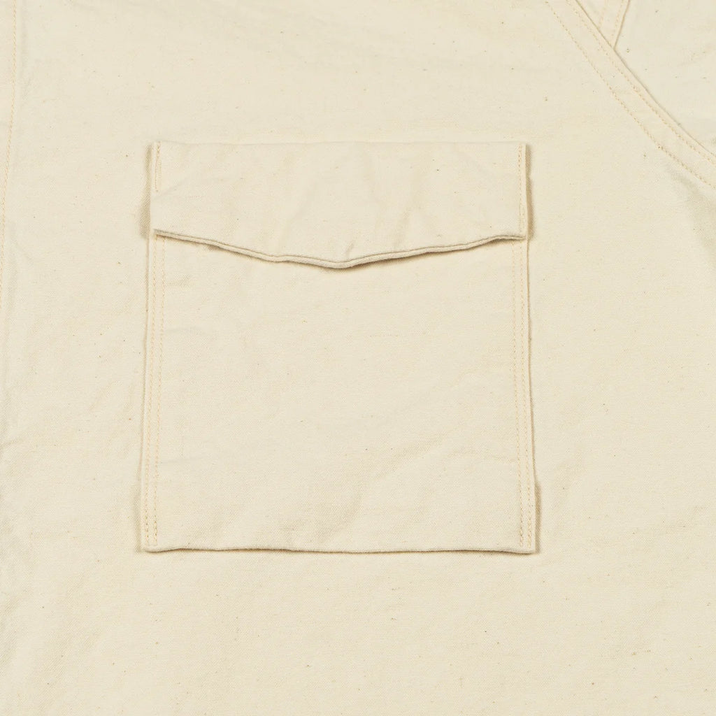SEUVAS - Kurashiki Hampu 8oz Natural Canvas Raglan Shirt - Tempo