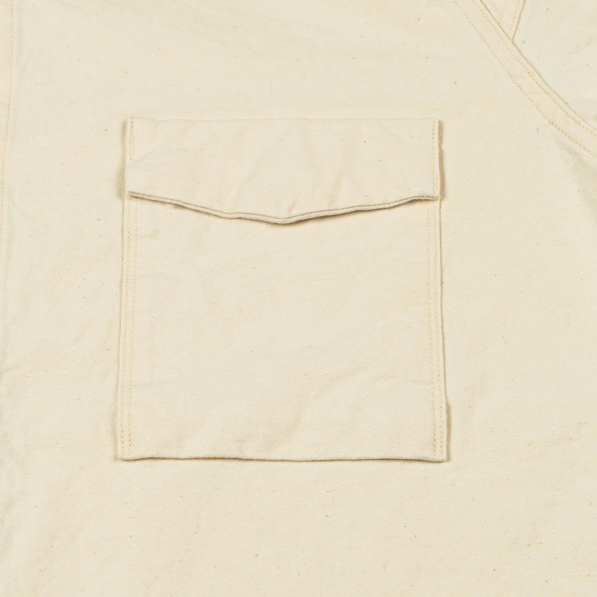 SEUVAS - Kurashiki Hampu 8oz Natural Canvas Raglan Shirt - Tempo