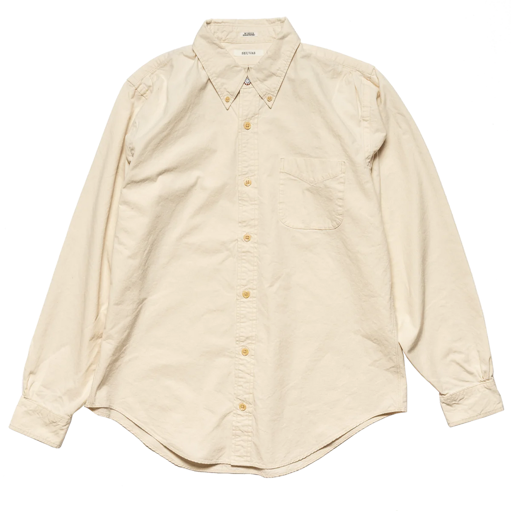 SEUVAS - Authentic Buttondown Shirt in Lightweight Tassa Cotton - Tempo