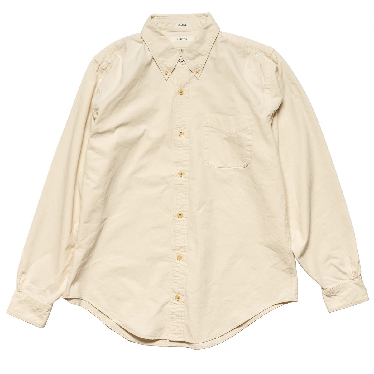 SEUVAS - Authentic Buttondown Shirt in Lightweight Tassa Cotton - Tempo
