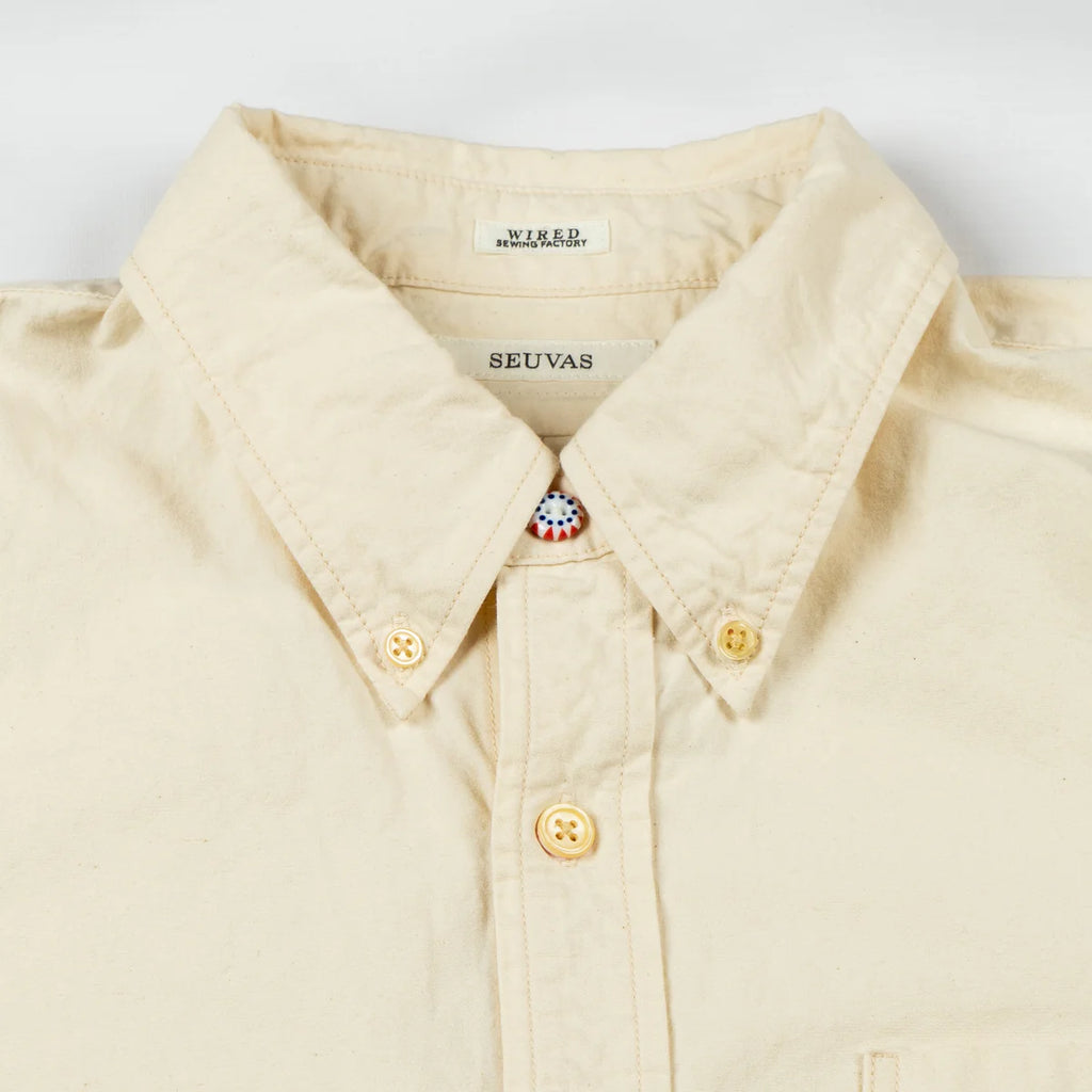 SEUVAS - Authentic Buttondown Shirt in Lightweight Tassa Cotton - Tempo