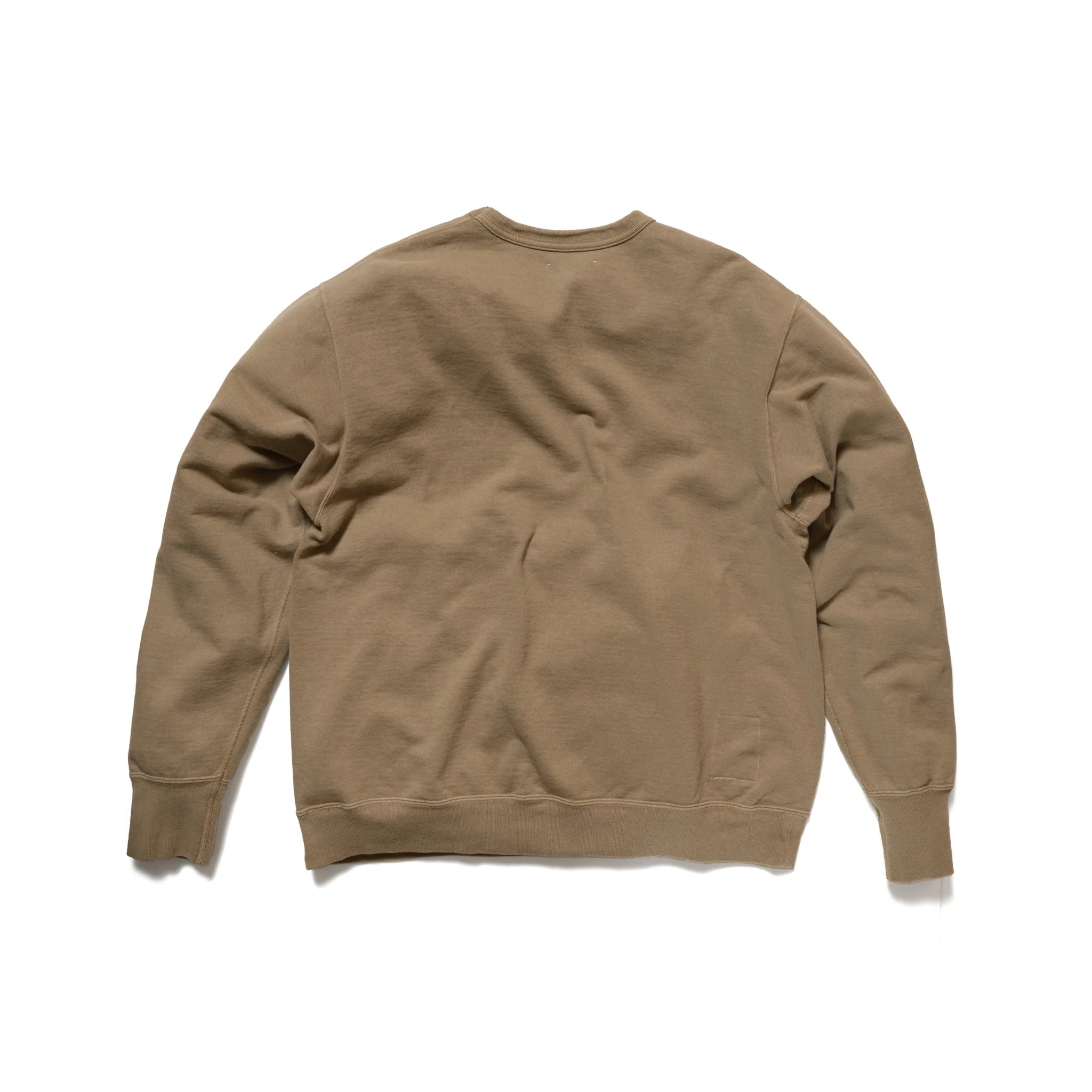 Sweat-shirt tubulaire en polaire teinté café 
