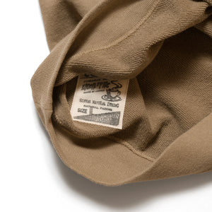 Sweat-shirt tubulaire en polaire teinté café 