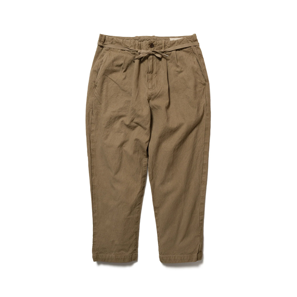 Kaffeegefärbte 10oz Kurashiki Hampu Tapered-Hose