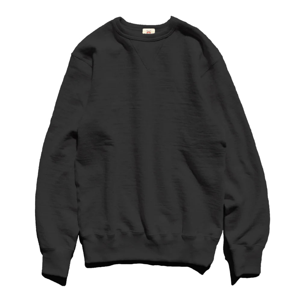 Japanese Organic Cotton Sweatshirt Hand-Dyed with Black Bean - Kuromame - Tempo