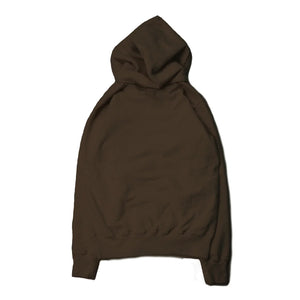 Japanese Organic Cotton Hoodie Handyed with Chestnut - Dark Kuri