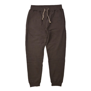 Japanese Organic Cotton Sweat-Pants Hand-Dyed with Chestnut - Dark Kuri - Tempo