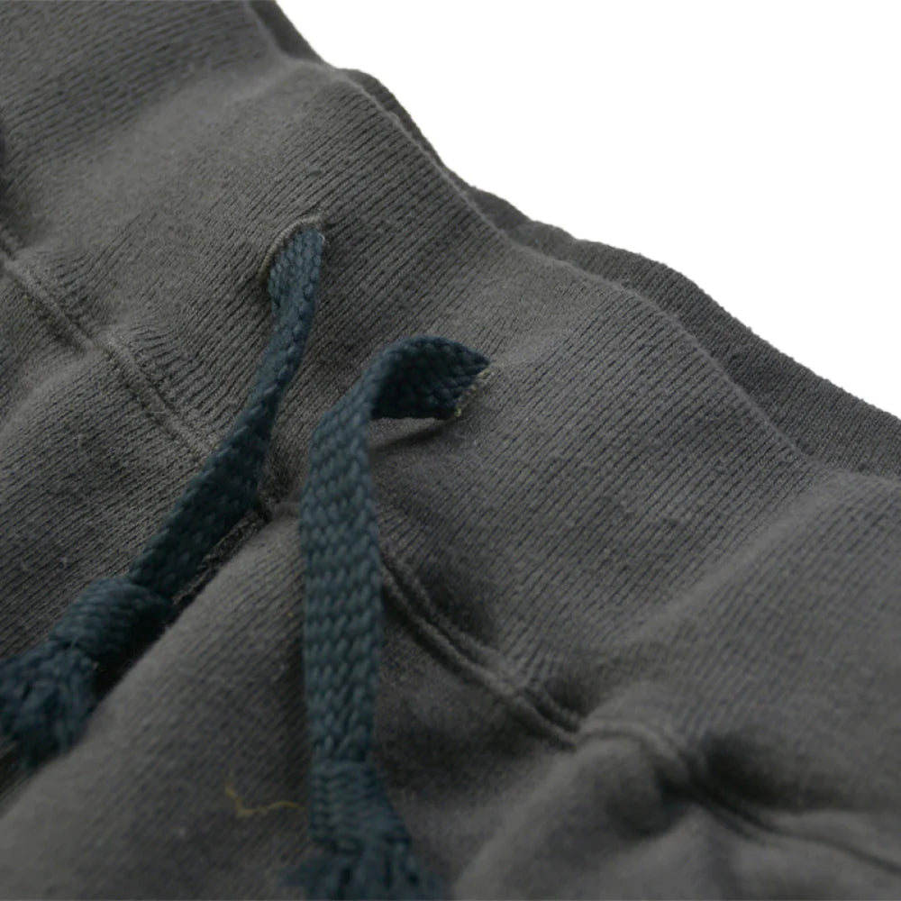 Japanese Organic Cotton Sweat-Pants Hand-Dyed with Kuromame - Black Bean