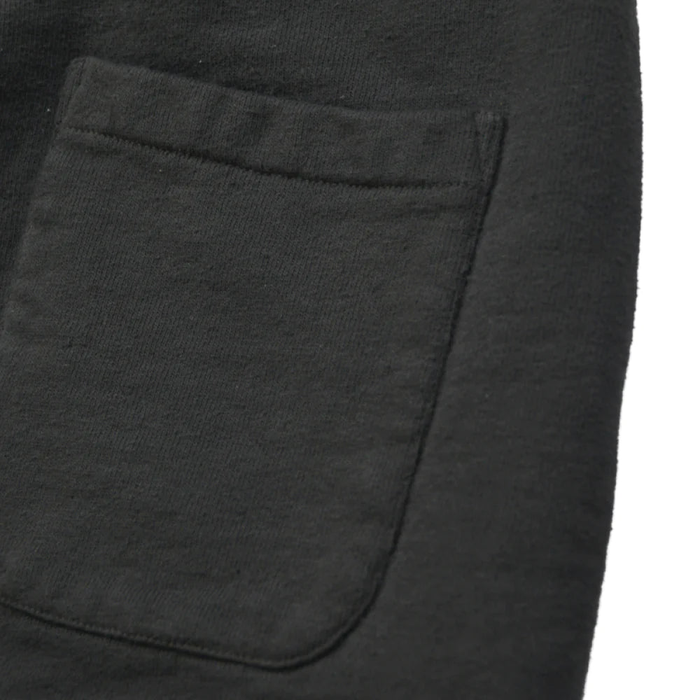Japanese Organic Cotton Sweat-Pants Hand-Dyed with Kuromame - Black Bean