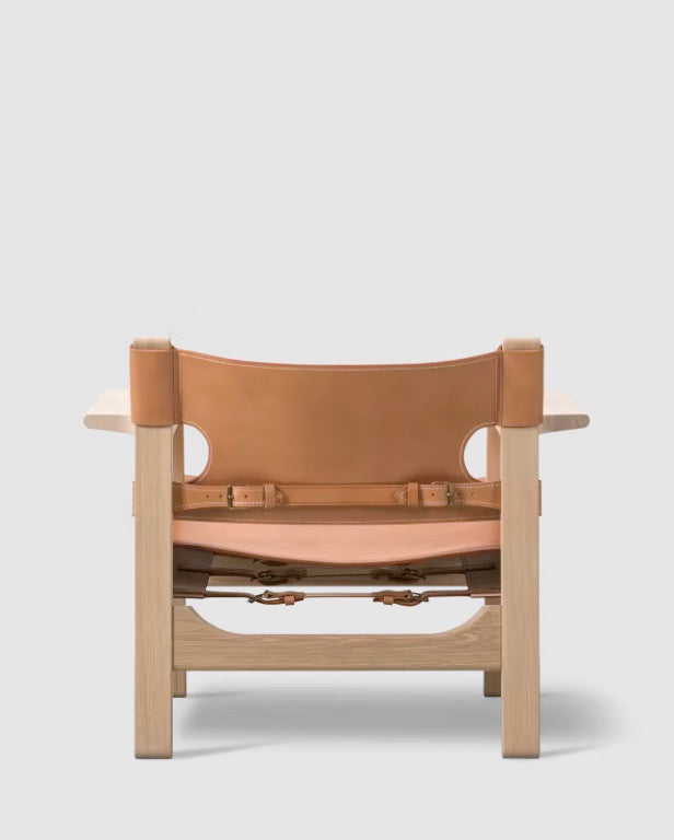 The Spanish Chair | Natural Leather, Soap Oak
