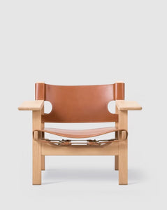 The Spanish Chair | Cognac Leather, Light Oil Oak