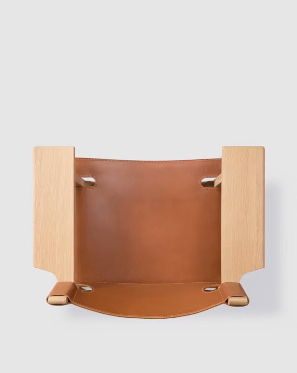 The Spanish Chair | Cognac Leather, Light Oil Oak - Tempo
