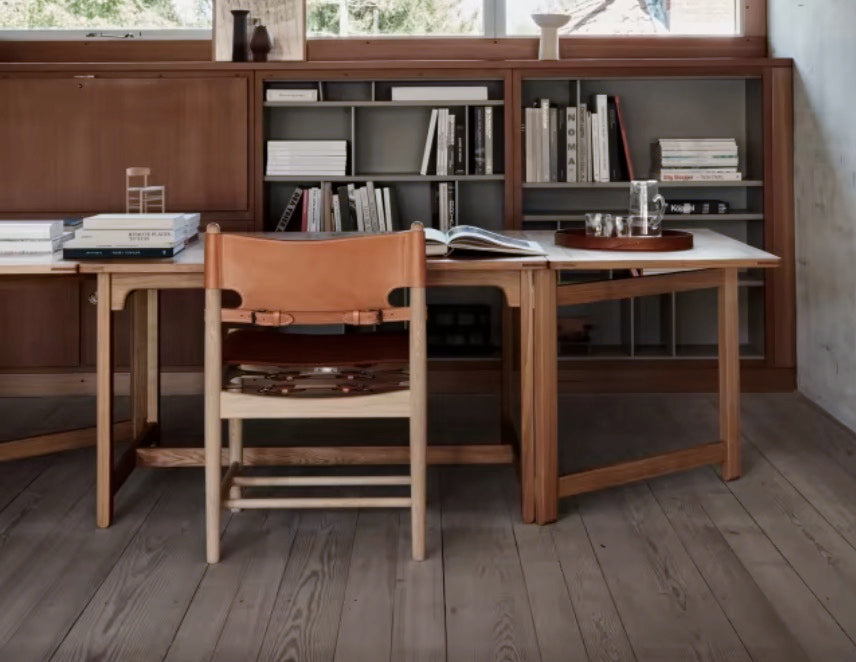 The Spanish Dining Chair | Natural Leather, Soap Oak - Tempo