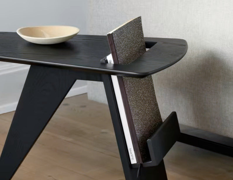 Magazine Table in Black Lacquered Oak - Tempo